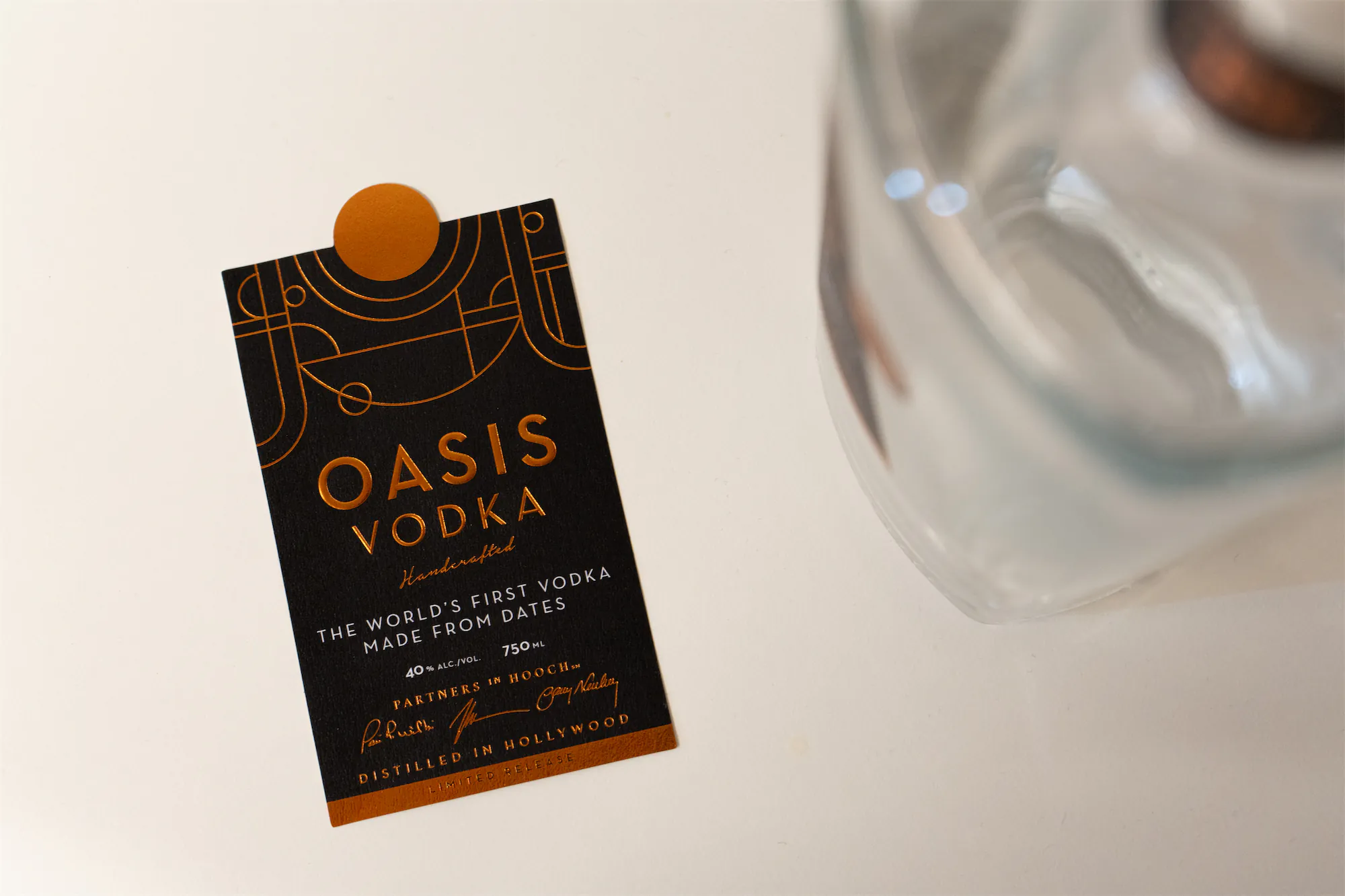 Oasis Vodka Label Design HD